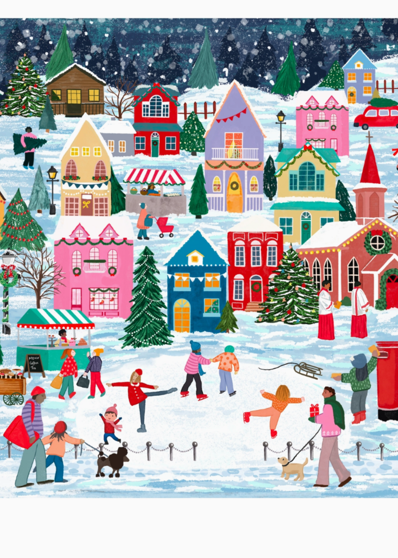 Puzzlefolk Hometown Christmas Puzzle