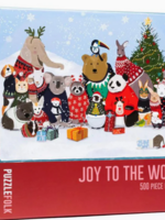 Puzzlefolk Joy To the Wool 500 Piece Animal & Critter Christmas Puzzle