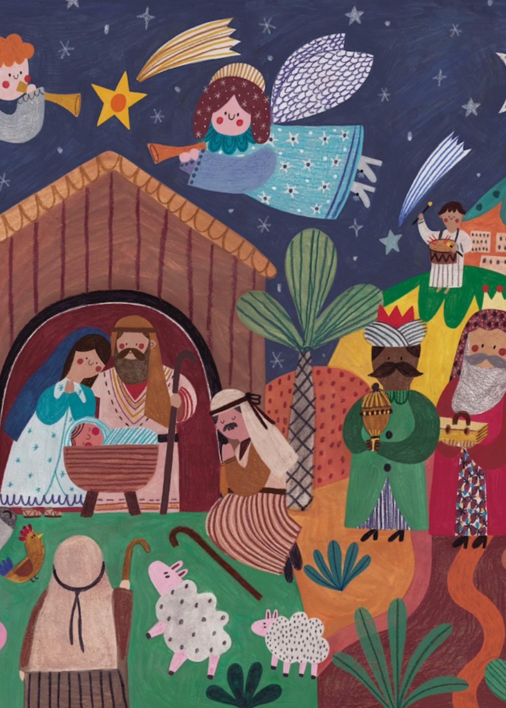 Puzzlefolk O Holy Night 1000 Piece Christmas Holiday Nativity Puzzle