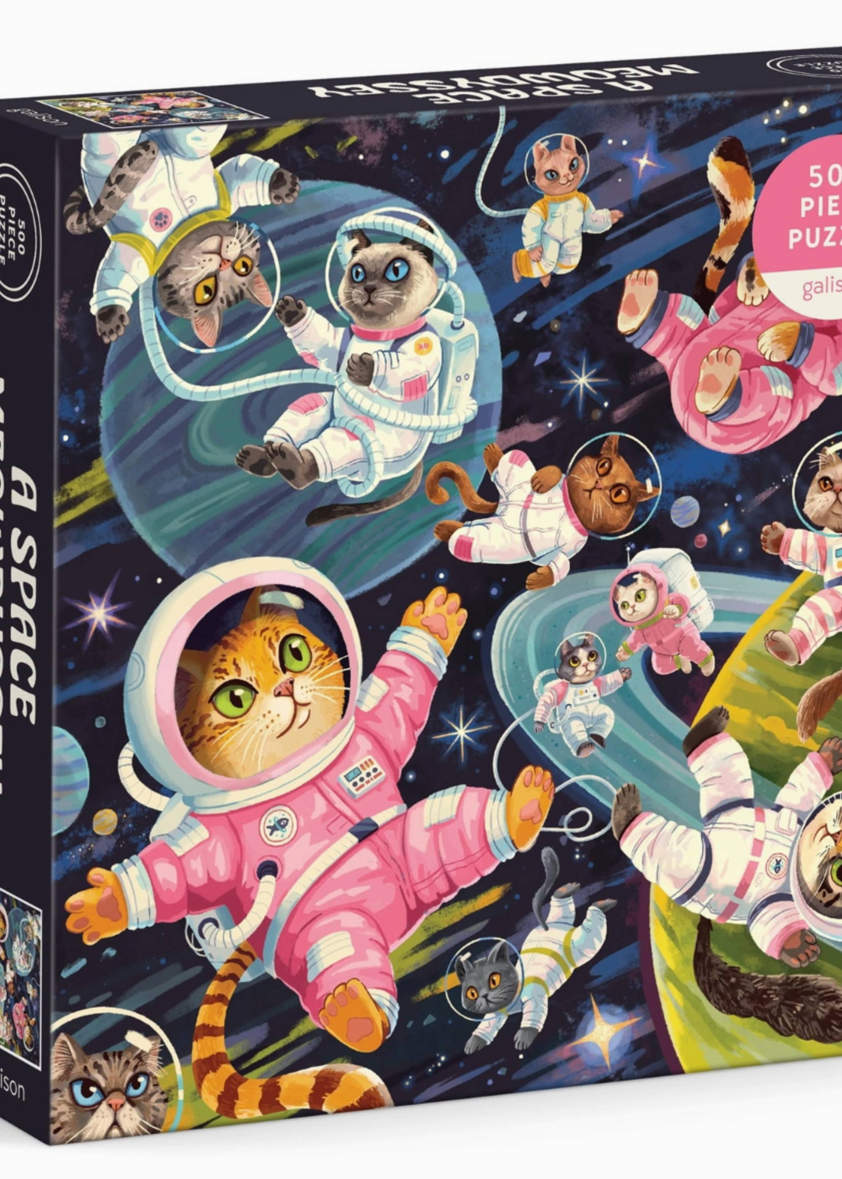 Chronicle Books A Space Meowdyssey 500 Piece Puzzle