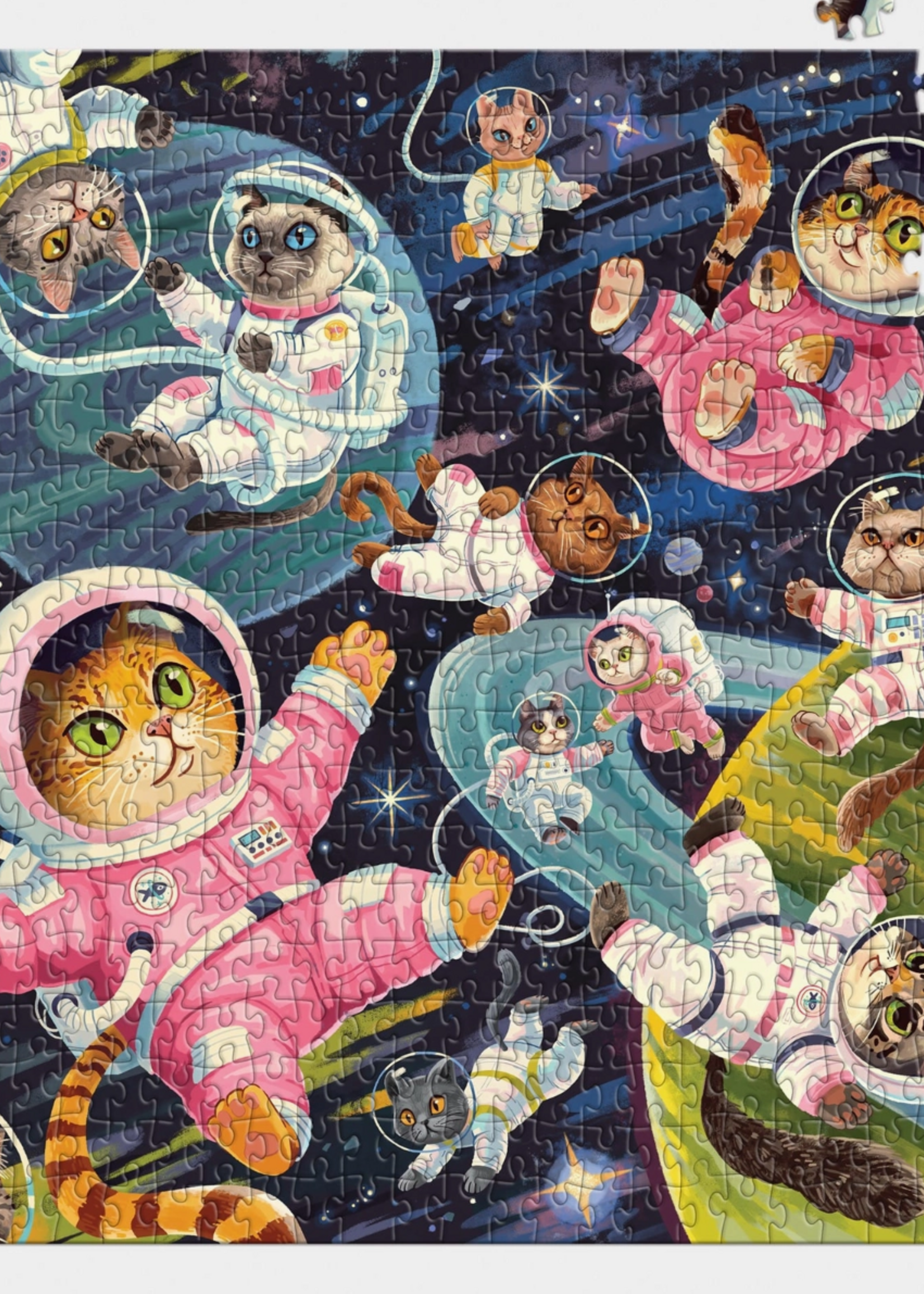 Chronicle Books A Space Meowdyssey 500 Piece Puzzle