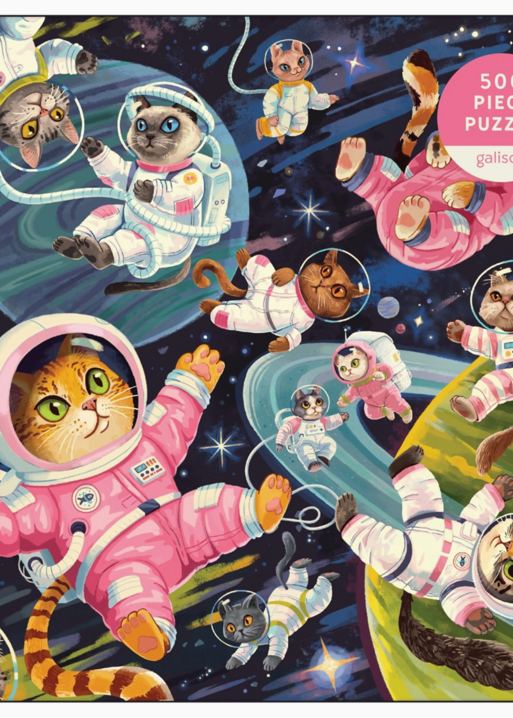 Chronicle Books A Space Meowdyssey 500 Piece Puzzle