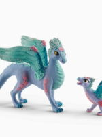 schleich Blossom Dragon Mother and Baby Dragon Toys Playset