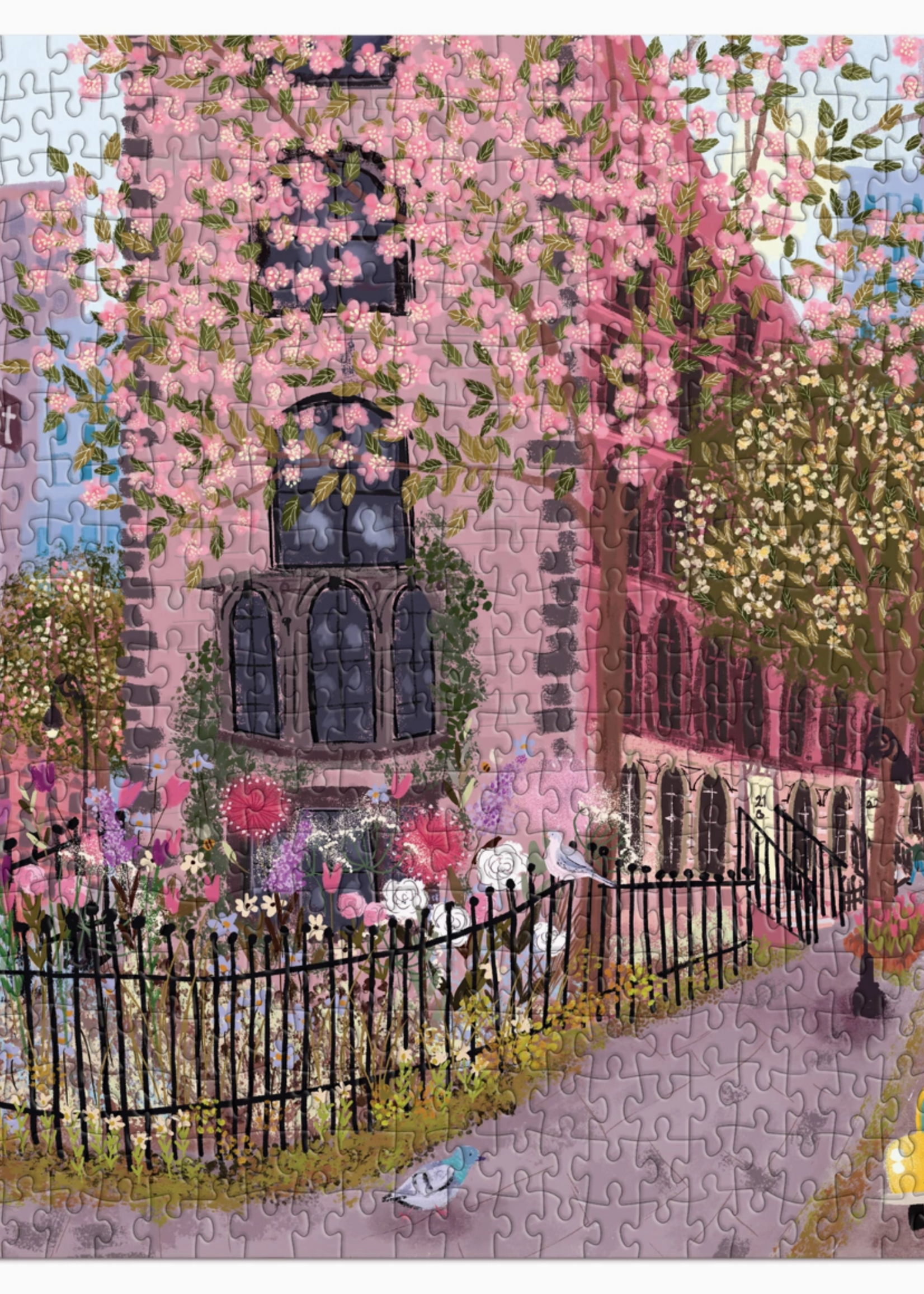 Chronicle Books Blooming Streets 500 Piece Puzzle