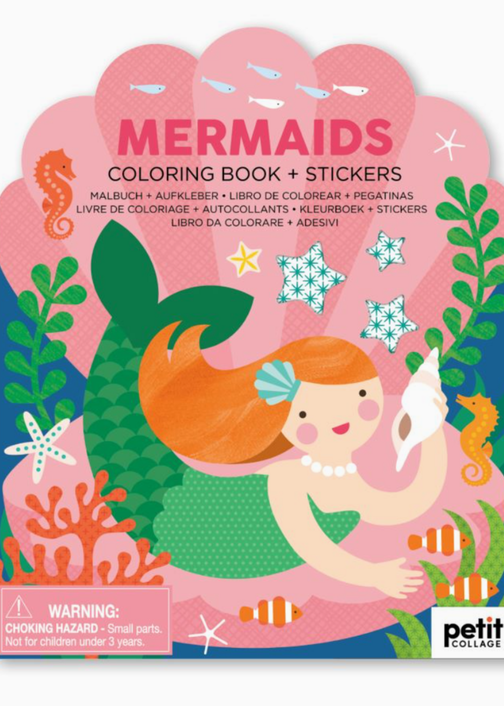 Chronicle Books Coloring Book with Stickers: Mermaids