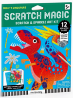 Chronicle Books Mighty Dinosaurs Scratch Magic: Scratch & Sparkle Art Kit