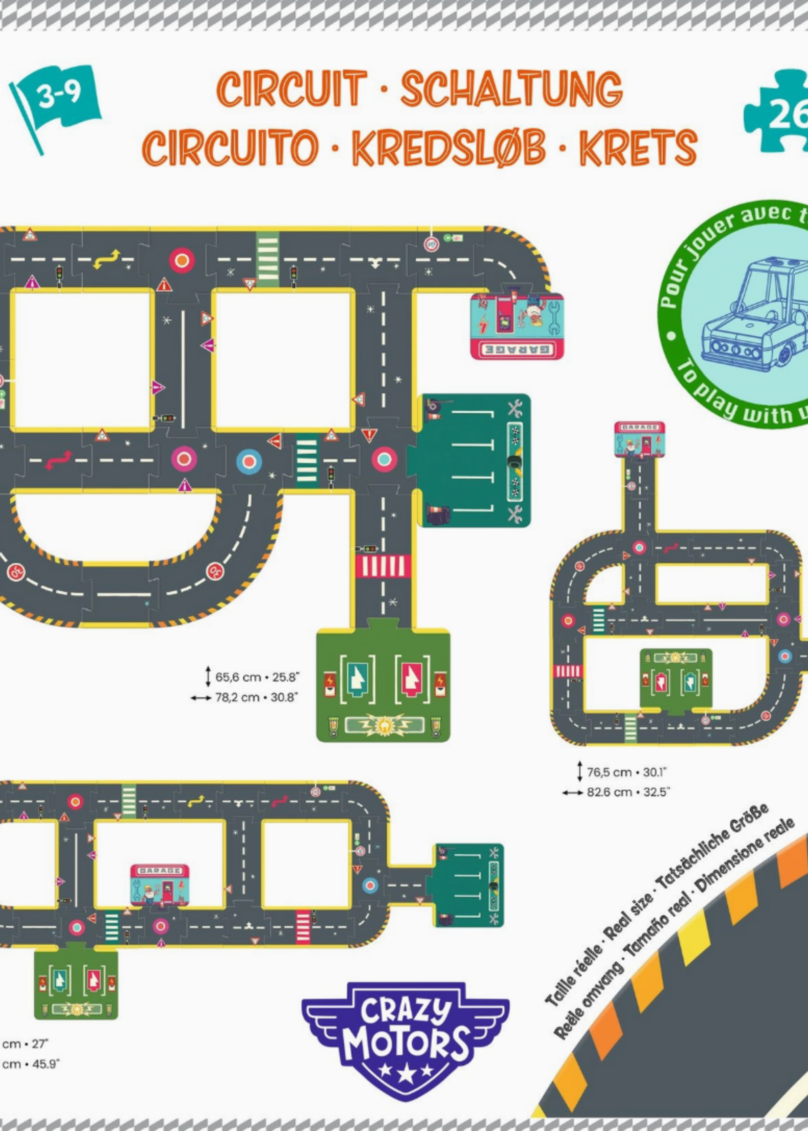 Djeco Crazy Motors Circuit 26pc