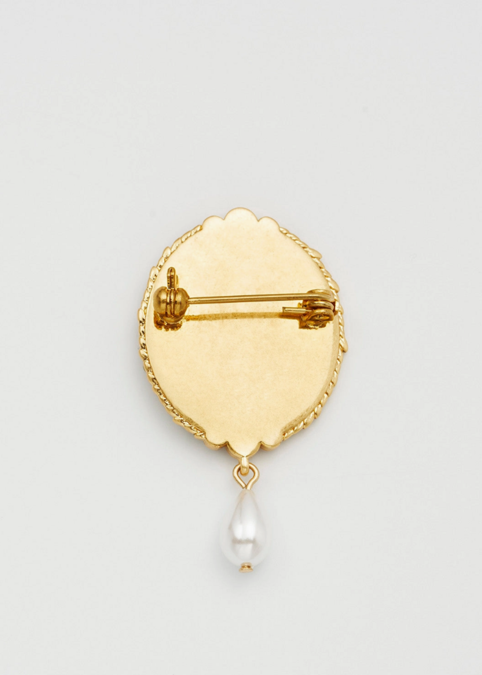 Fable England Robin Bramble Pearl Brooch