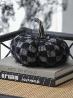 A&B Home Group Inc. Pumpkin Decor - Black Check
