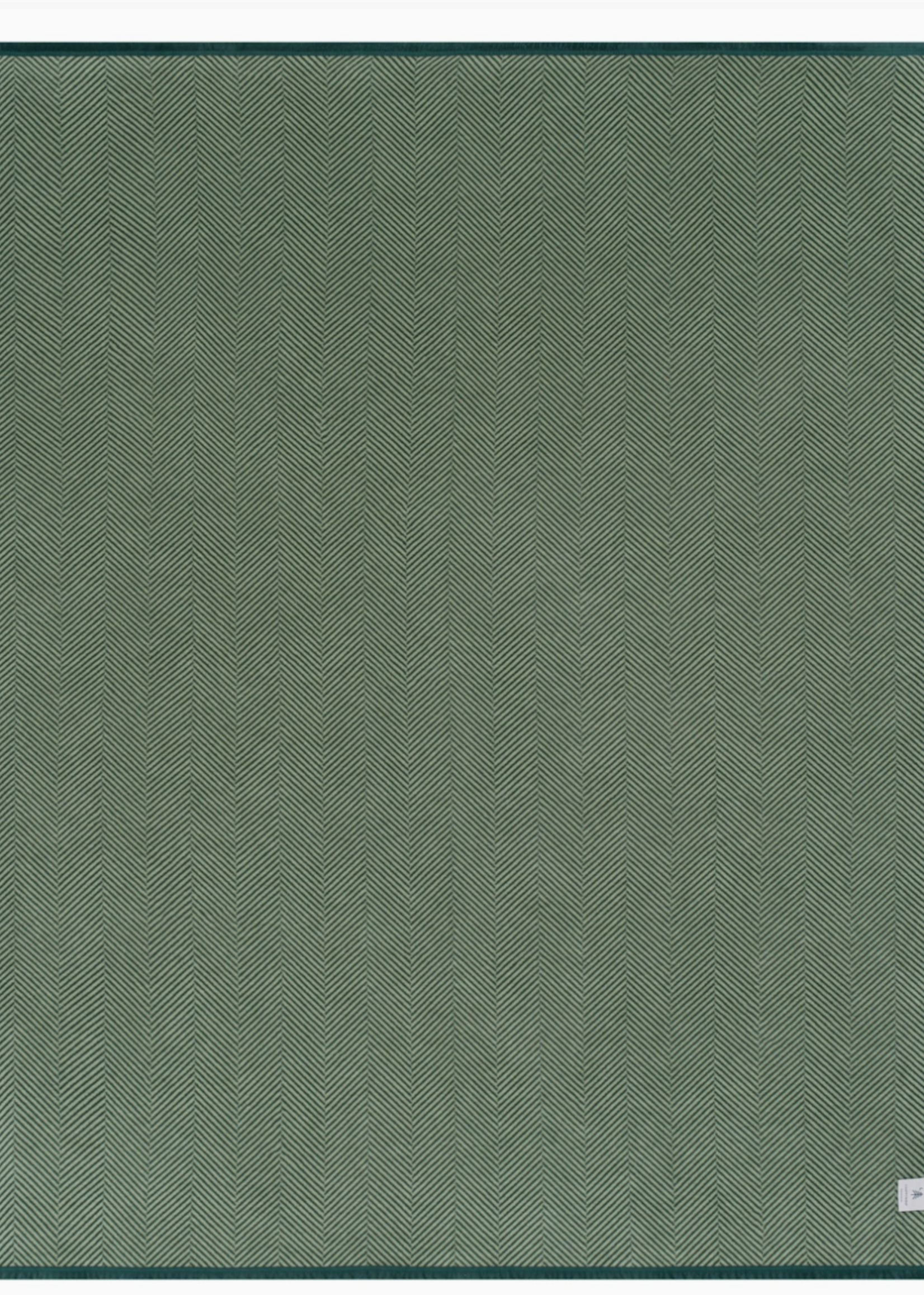 Chappywrap Harborview Herringbone Forest Green Blanket