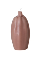 Creative Co-Op Unscented Squash Shaped Candle, Camel Color