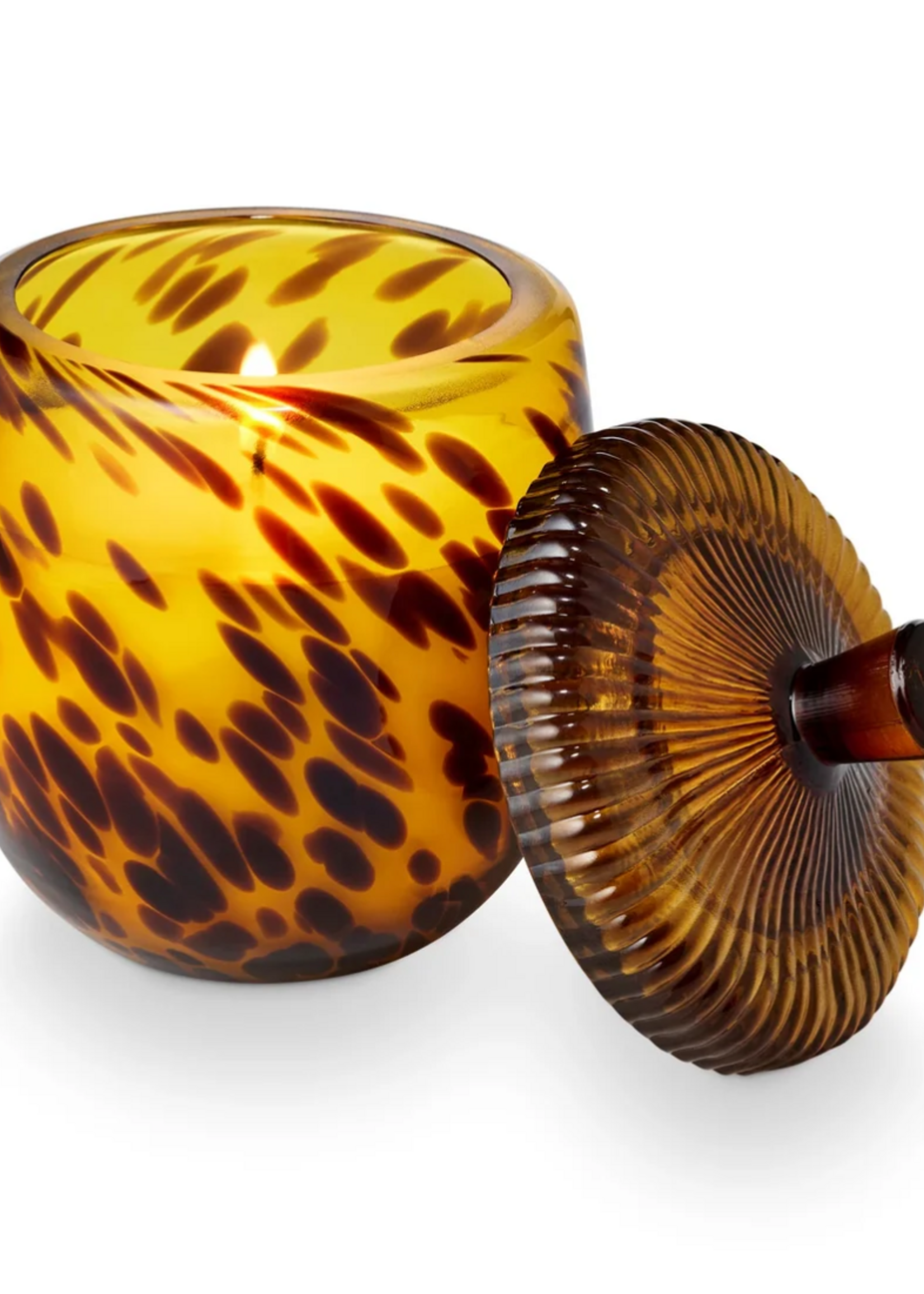 Creative Co-Op Woodfire Glass Acorn Candle