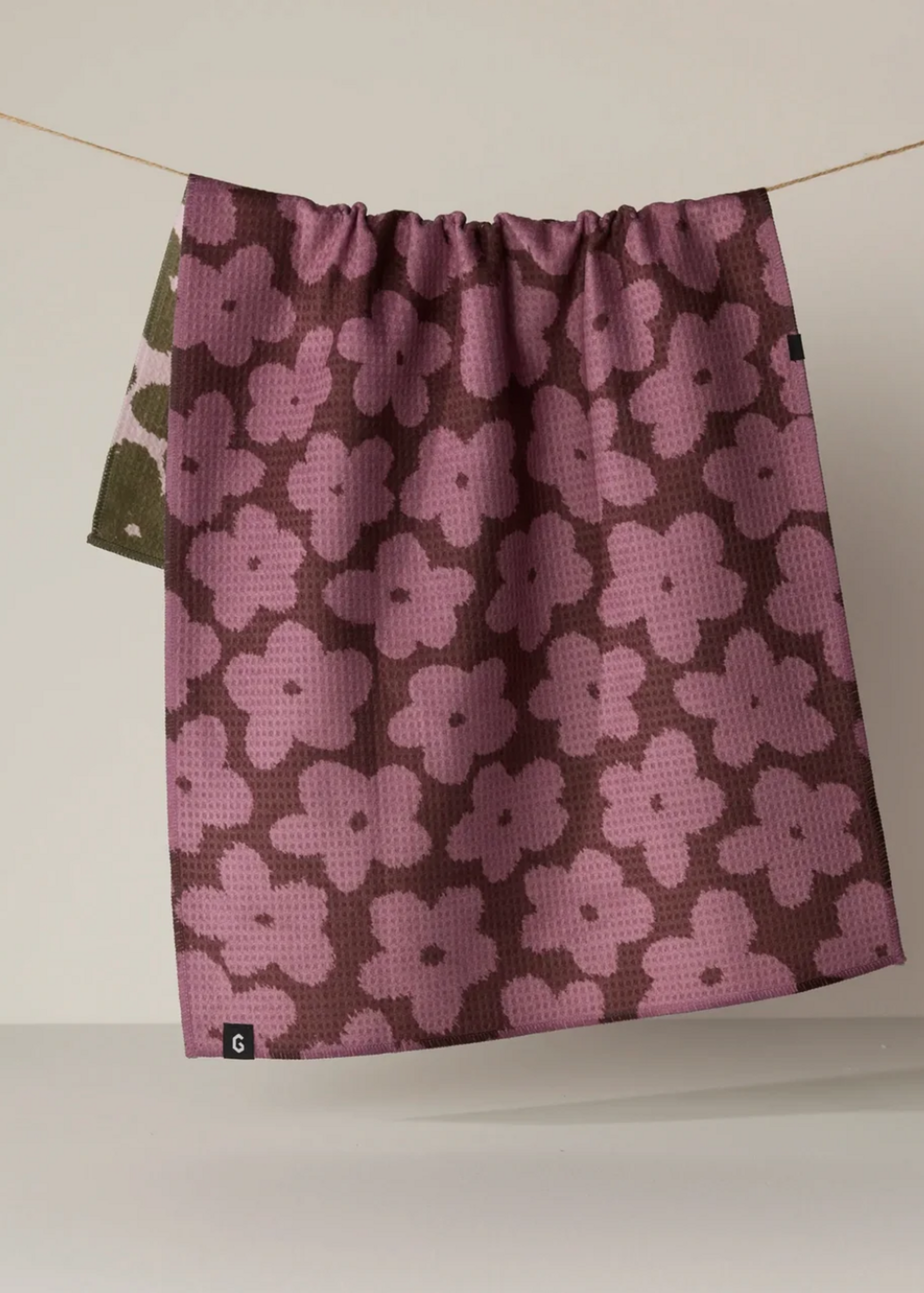 Geometry Fuzzy Floral Luxe Kitchen Towel