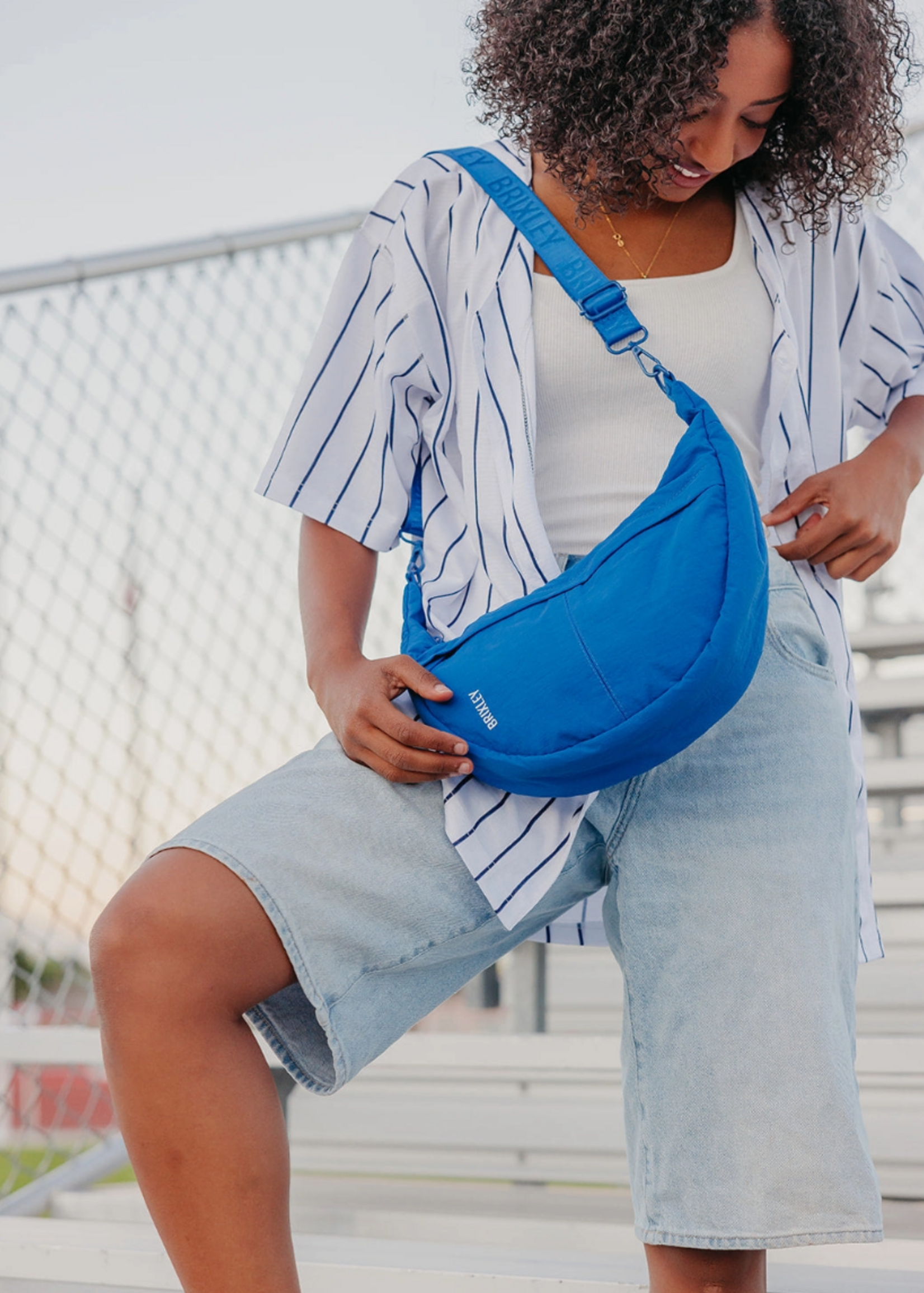 Brixley Cobalt Crescent Bag