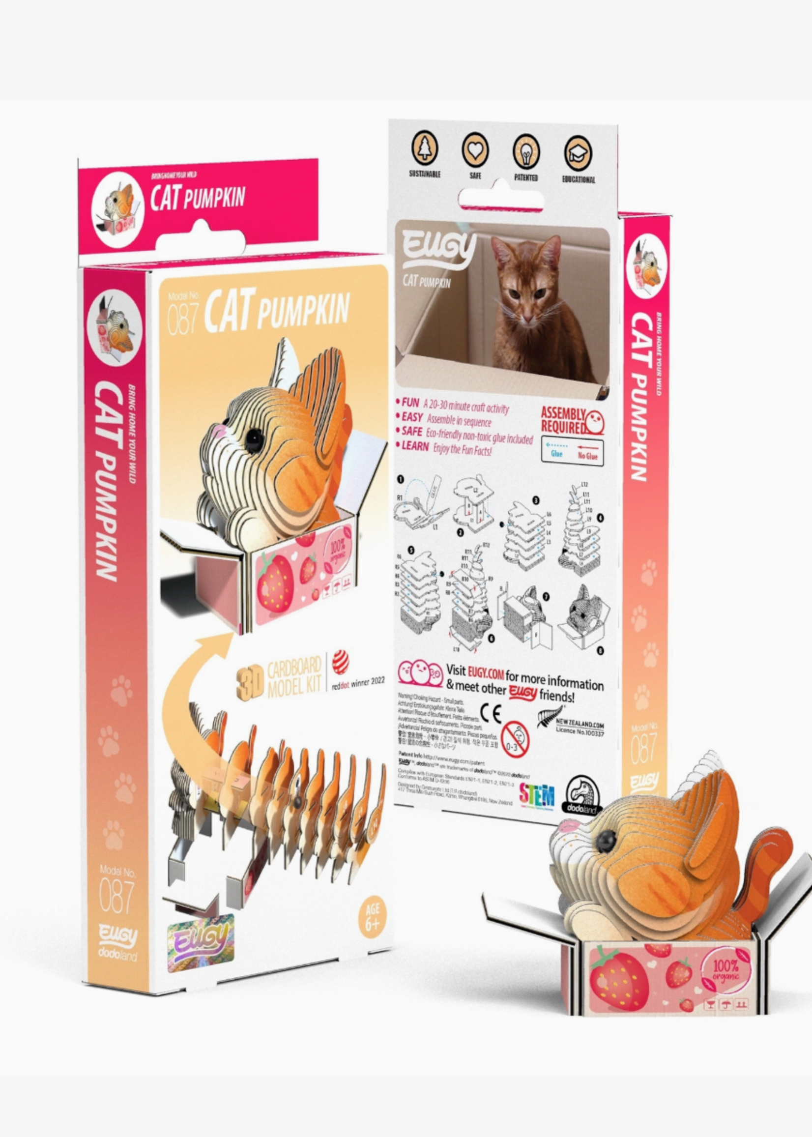 Safari Ltd. Eugy Cat - Pumpkin 3D Puzzle