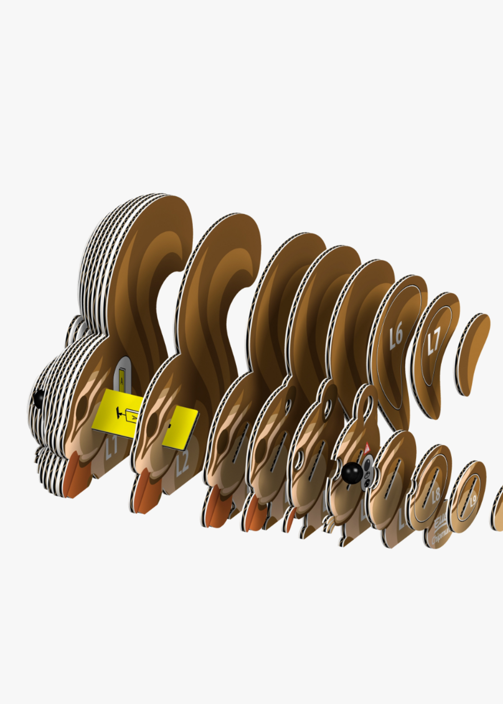 Safari Ltd. Eugy Chipmunk 3D Puzzle