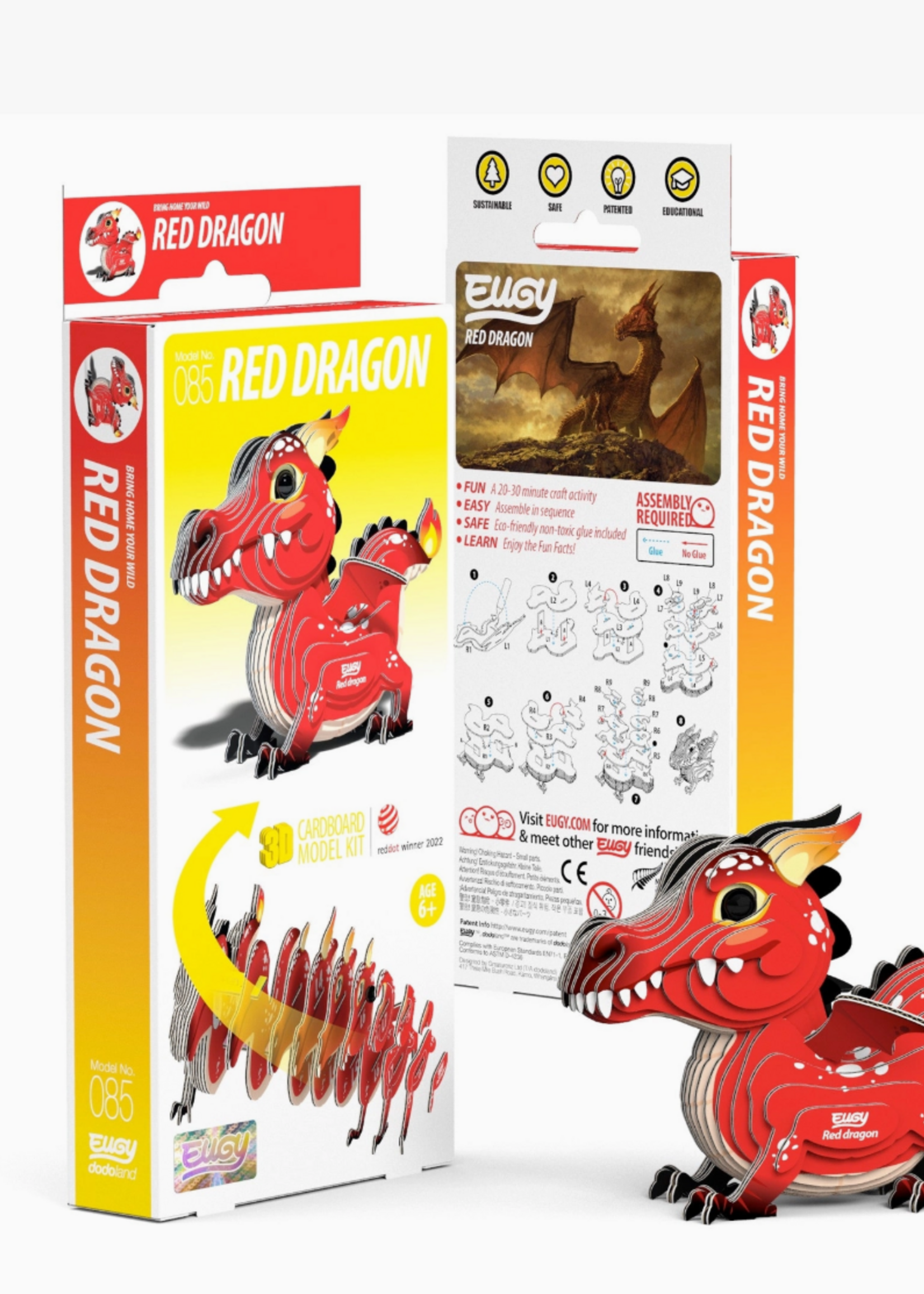 Safari Ltd. Eugy Red Dragon 3D