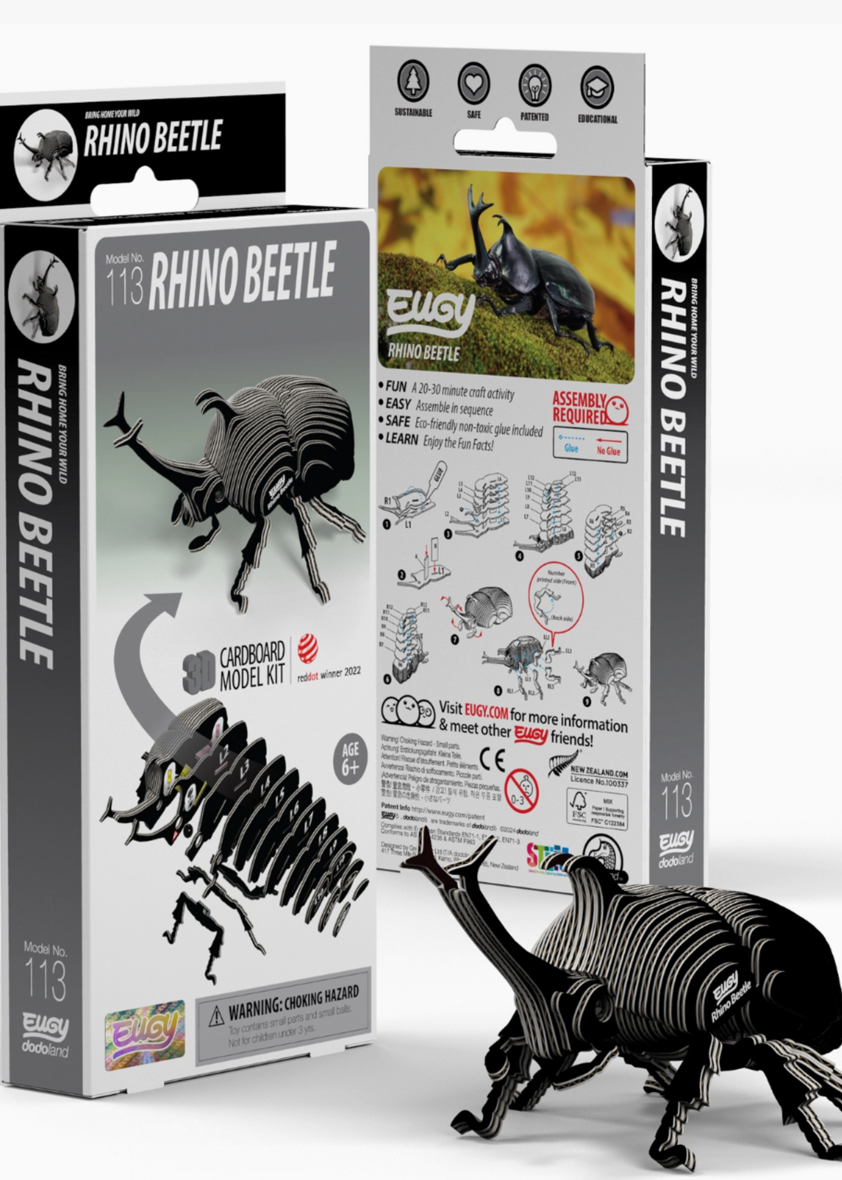 Safari Ltd. Eugy Rhino Beetle 3D Puzzle