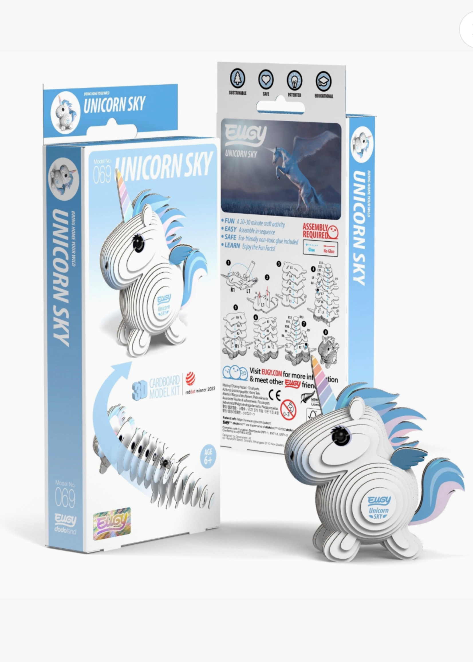 Safari Ltd. Eugy Unicorn Sky 3D Puzzle