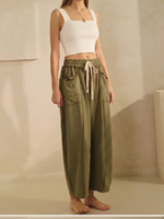 Oddi Washed French Terry Pants-Washed Olive