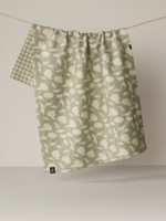 Geometry Sage Blossom Luxe Kitchen Towel
