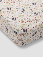 Loulou Lollipop Muslin Fitted Crib Sheet -Bumble Bees