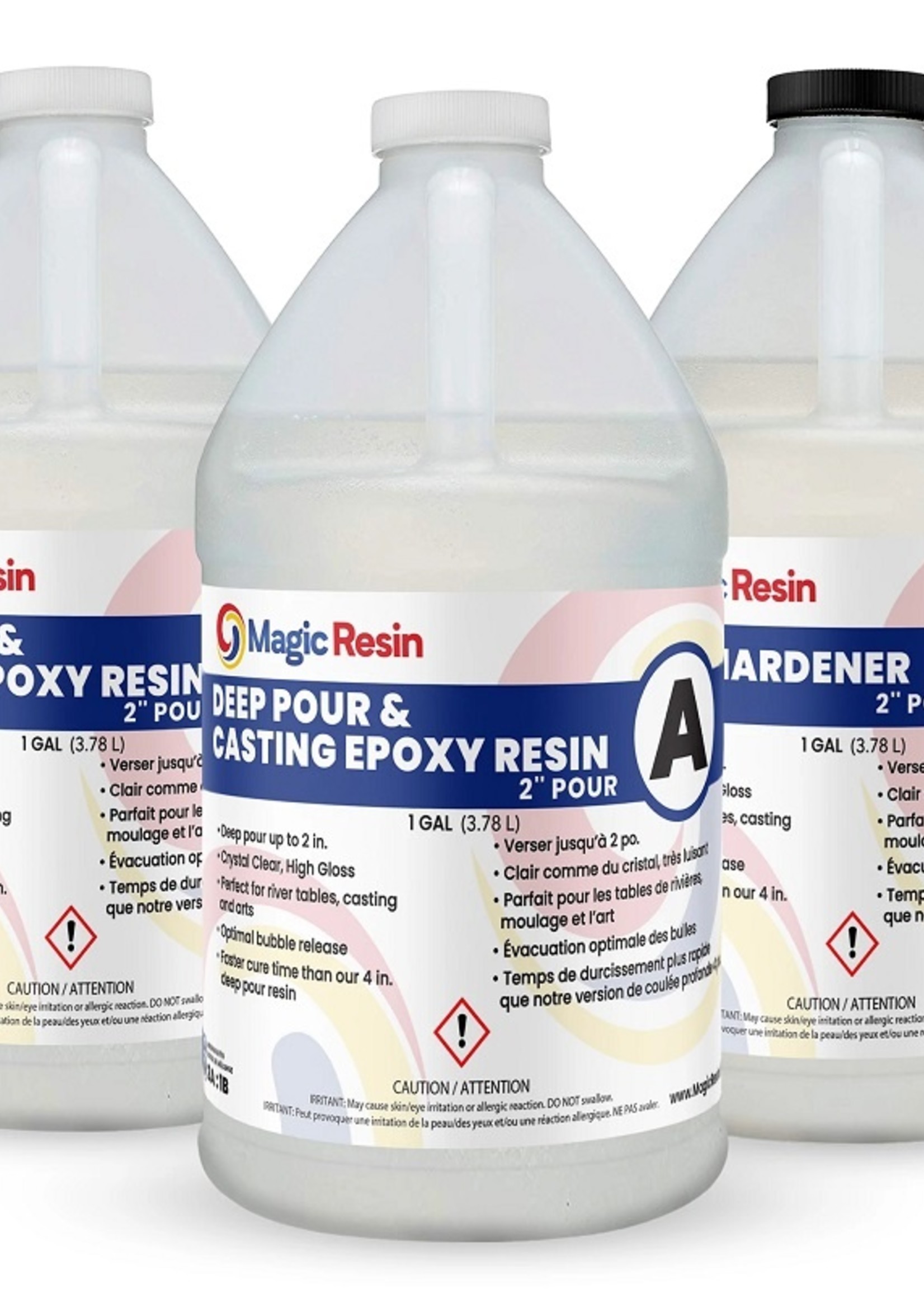 Magic Resin 3 Gallon (11.4 L) | 2'' Deep Pour, Casting & Art Resin | Clear Epoxy Resin Kit