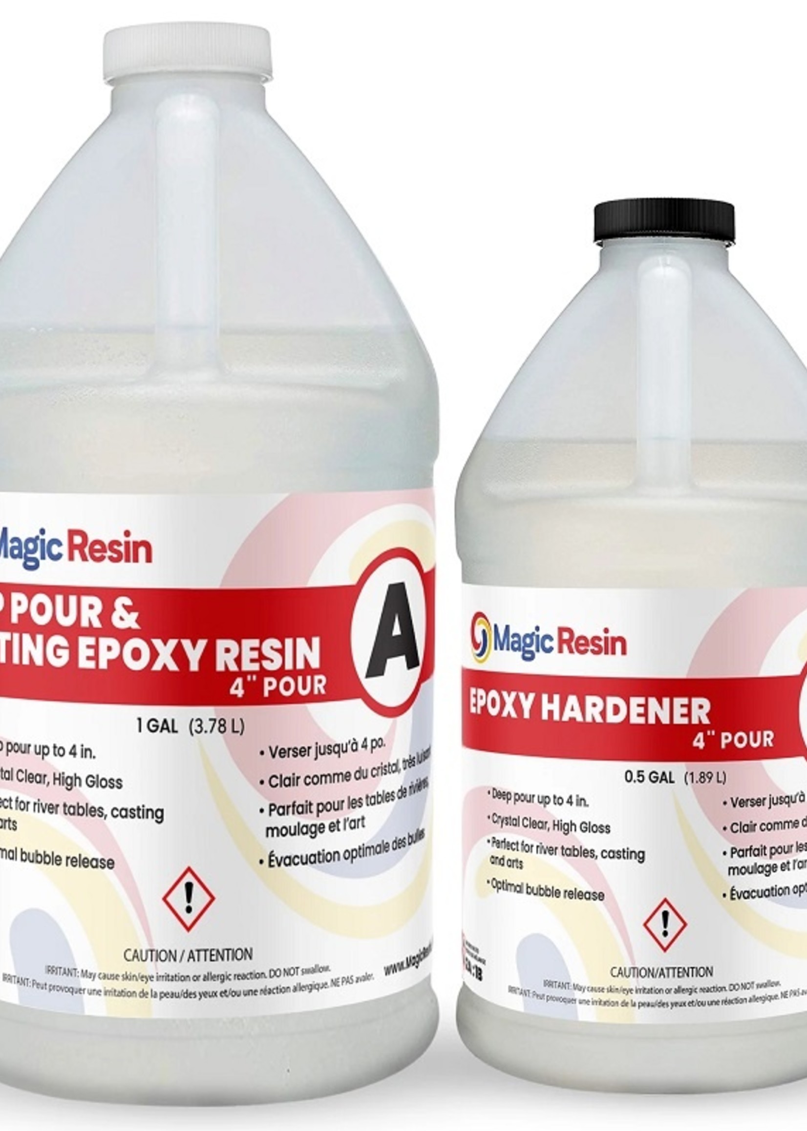 Magic Resin 1.5 Gallon (5.7 L) | 4'' Deep Pour, Casting & Art Resin | Clear  Epoxy Resin Kit