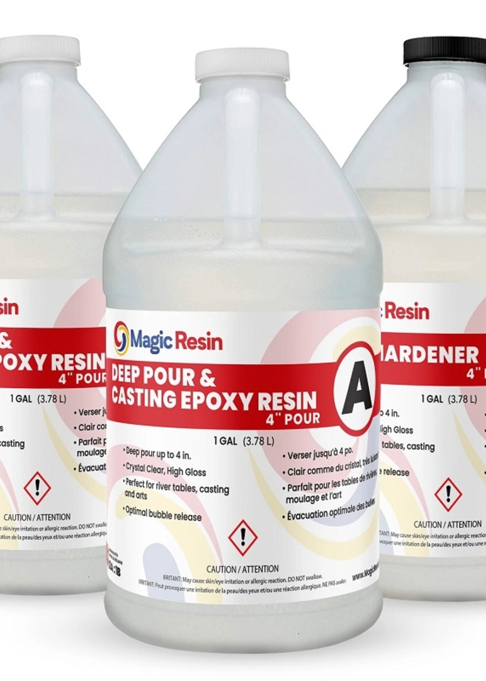 Magic Resin 3 Gallon (11.4 L) | 4'' Deep Pour, Casting & Art Resin | Clear Epoxy Resin Kit