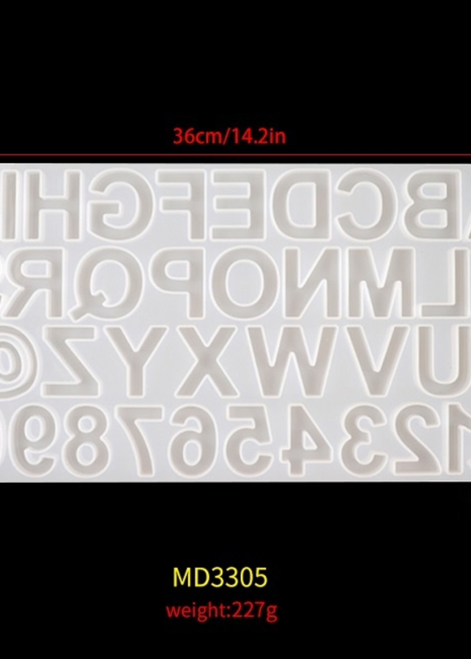 Alibaba Alphabet and number set  mold
