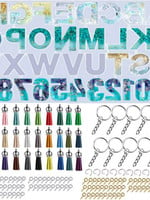 Alibaba Alphabet and number set with keychains and tassels