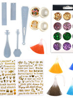 Alibaba 17pcs Bookmark Molds Sets with tassels, stickers and foils