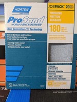 Norton 9 X 11 SHEET PROSAND P180G JOB PACK 20MULT