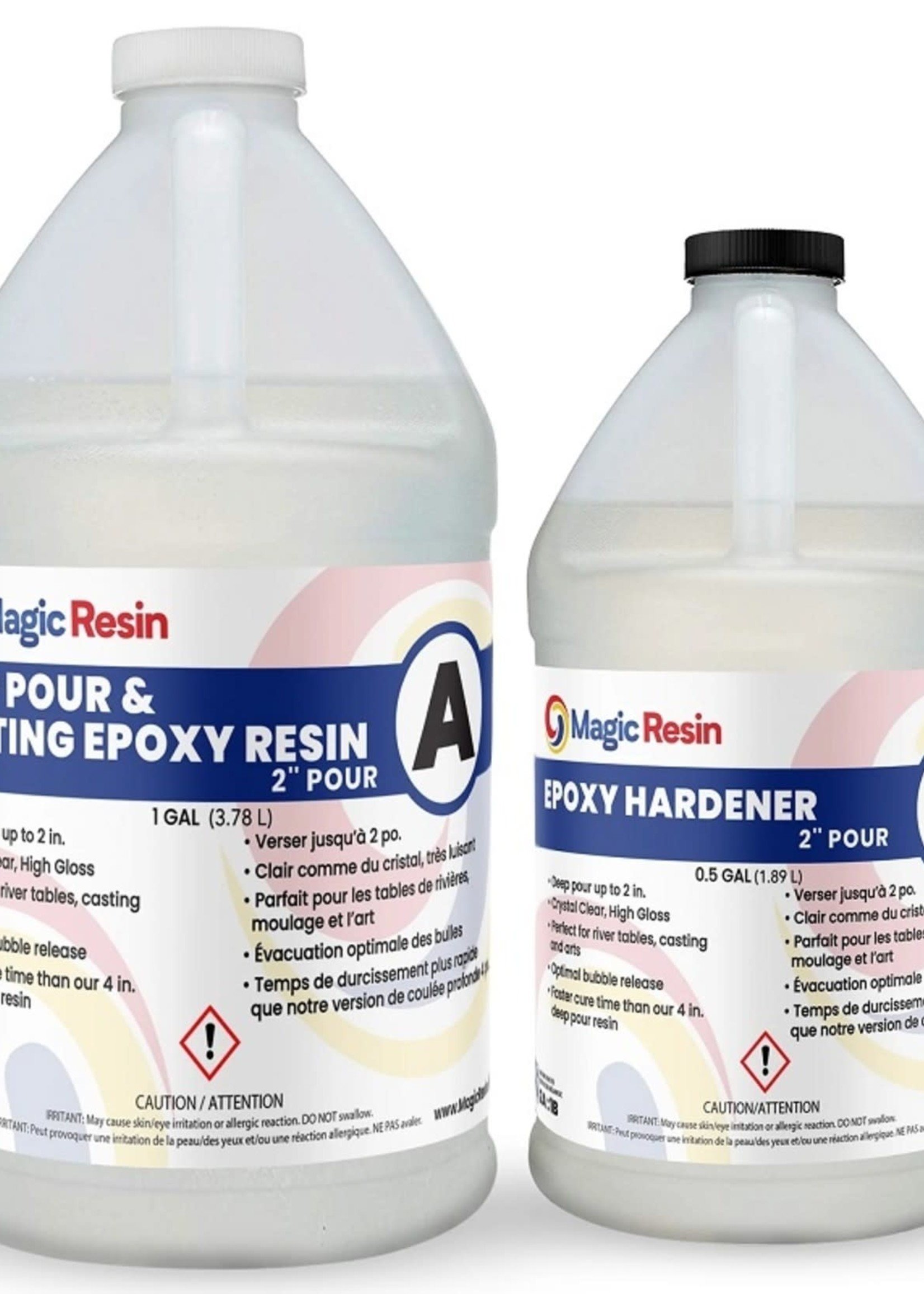 Magic Resin 1.5 Gallon (5.7 L) | 2'' Deep Pour, Casting & Art Resin | Clear  Epoxy Resin Kit