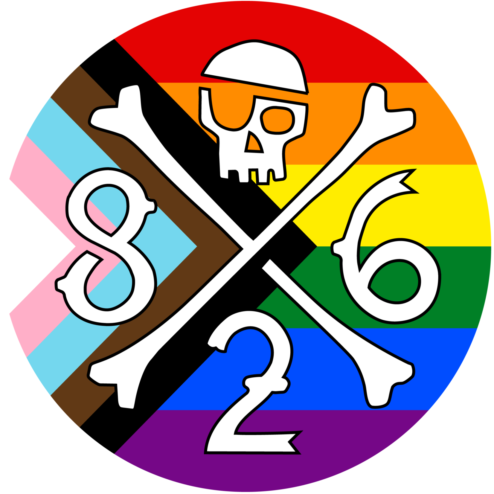 826 Pirate Pride Sticker