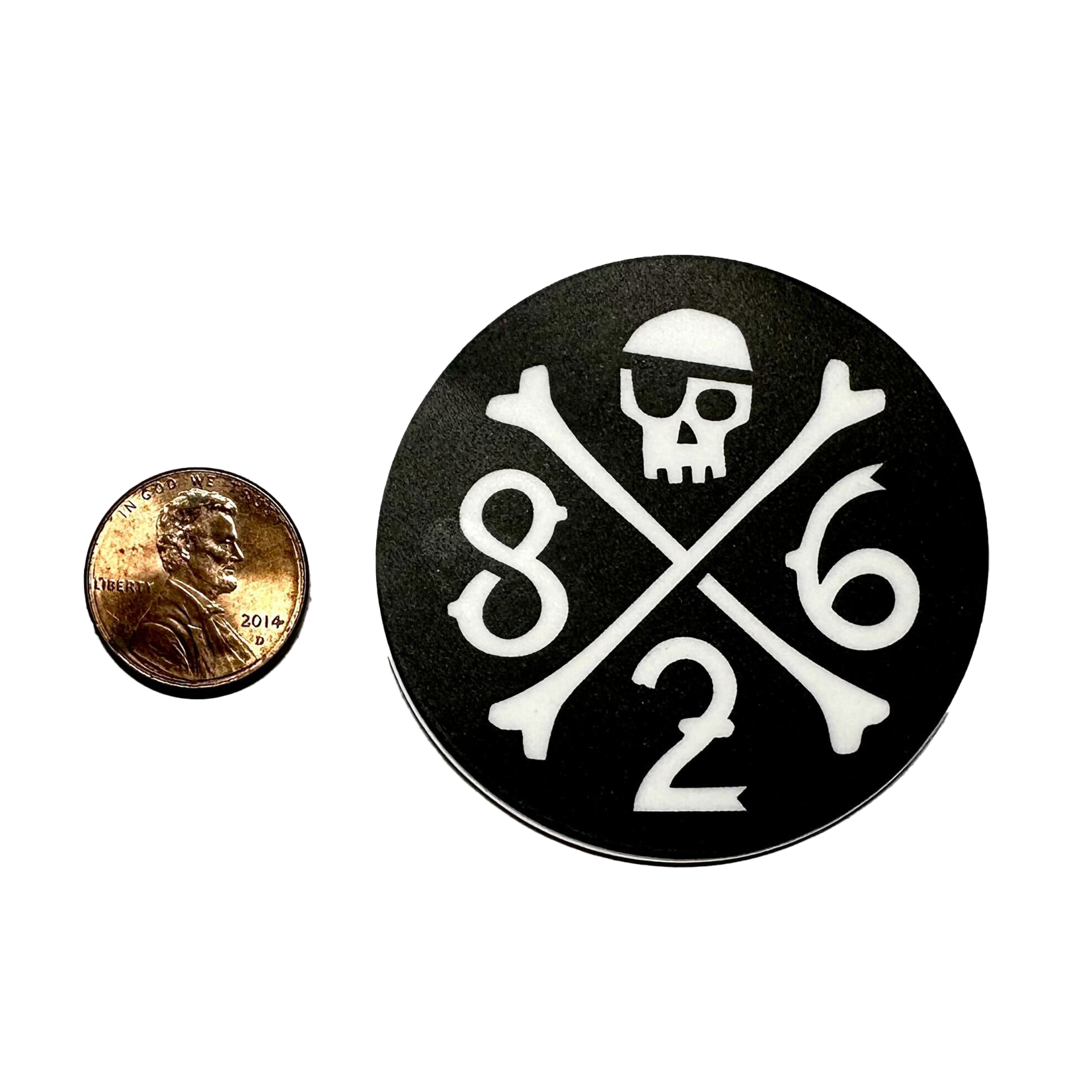 826 Pirate Logo Sticker
