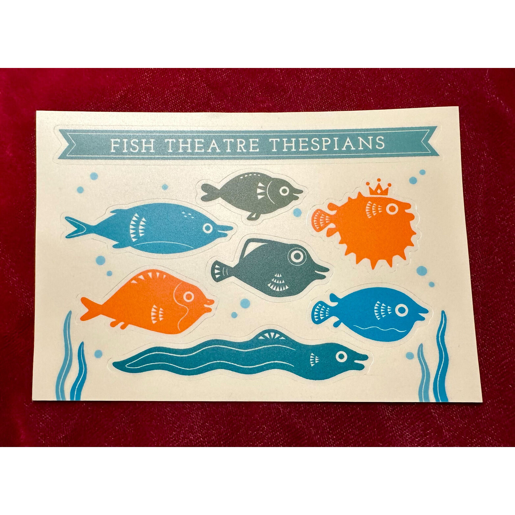 Fish Theatre Thespians Sticker Sheet