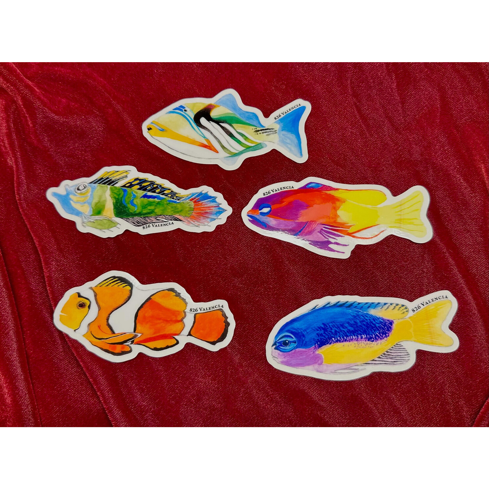 Fish Theatre Transparent Stickers