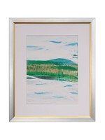 Style Craft Abstract Framed Print Under Glass 2 36in w X 30in ht