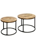 Style Craft SET OF TWO NESTED ROUND TABLES 26in w X 20in ht X 26 d
