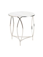 Crestview 22X22X24, ROUND MARBLE END TABLE, 1PK/10.54'