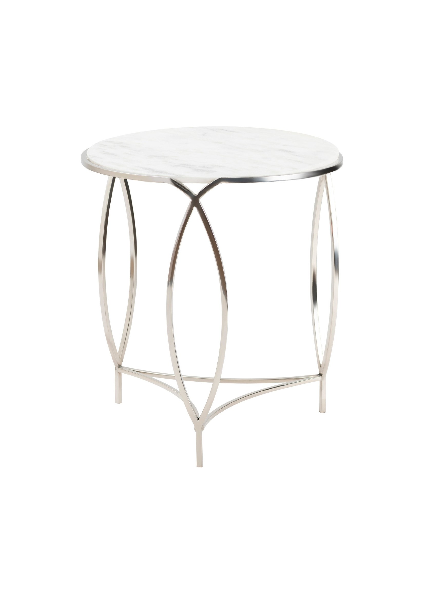 Crestview 22X22X24, ROUND MARBLE END TABLE, 1PK/10.54'
