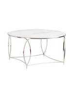 Crestview 36X36X18, ROUND MARBLE COCKTAIL TABLE, 1PK/20.37'