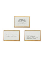 Creative Co-Op Frame with Easel and Saying, 3 Styles