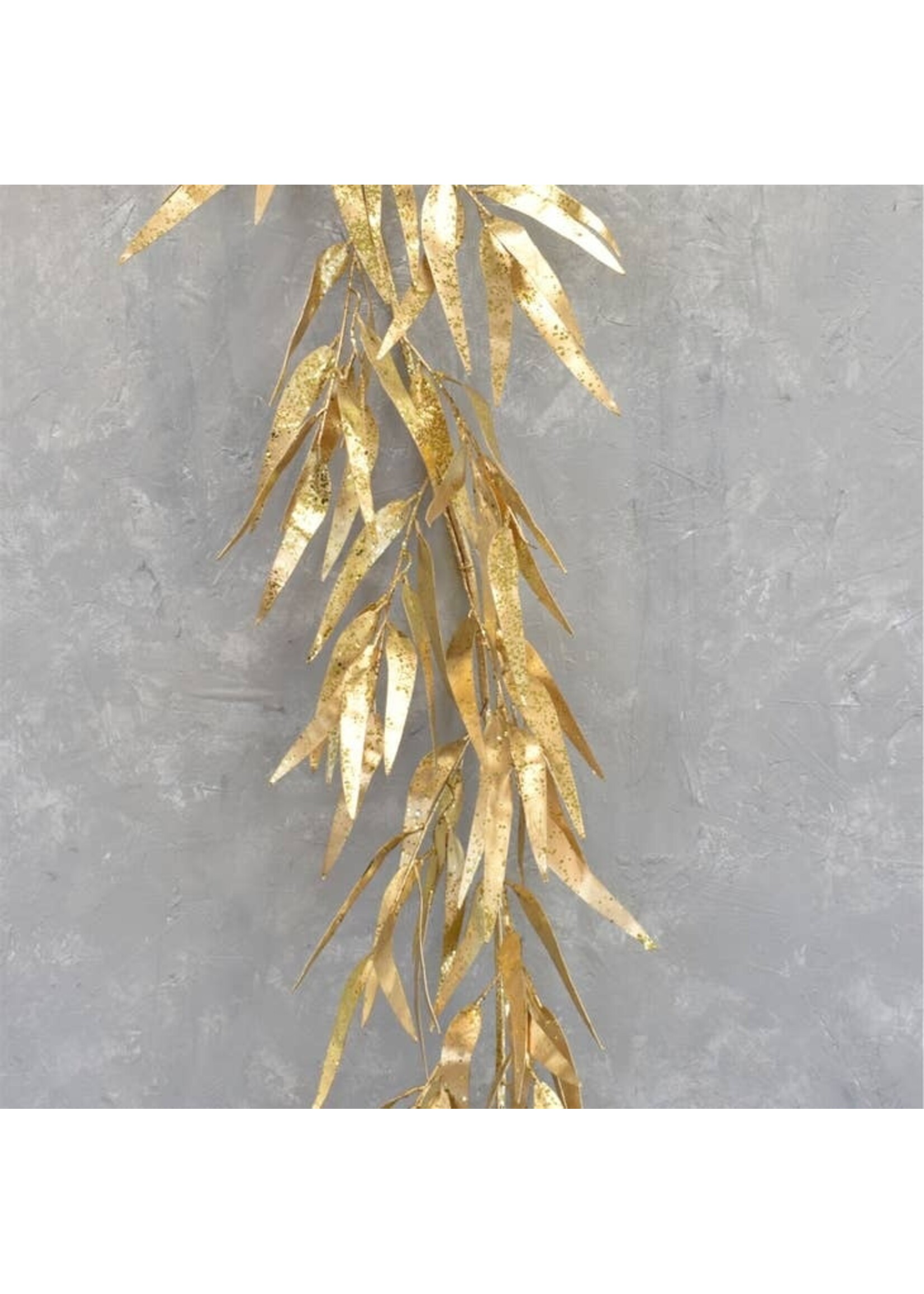 David Christopher's Brilliant Metallic Willow Eucalyptus Garland 54"