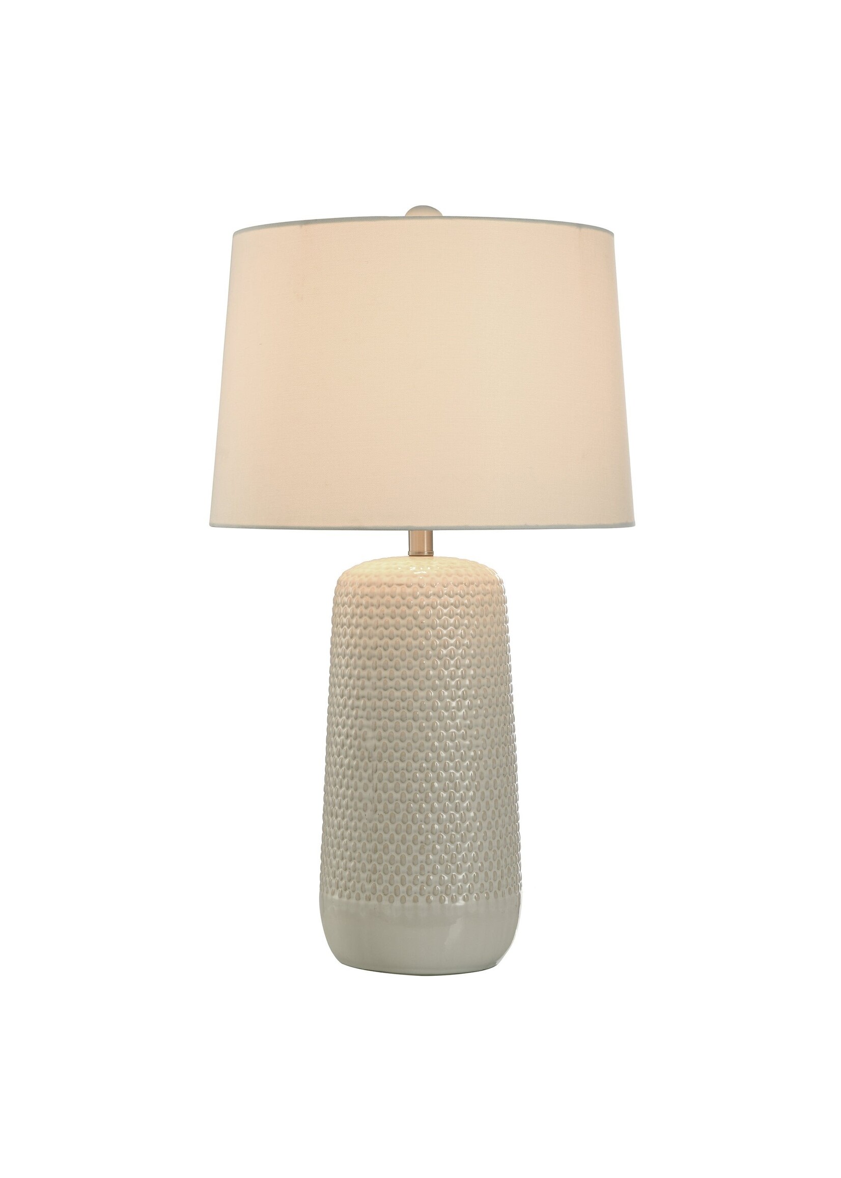 Style Craft 30in Subtle Ceramic Body with Woven Wicker Textured Design Table Lamp L318125