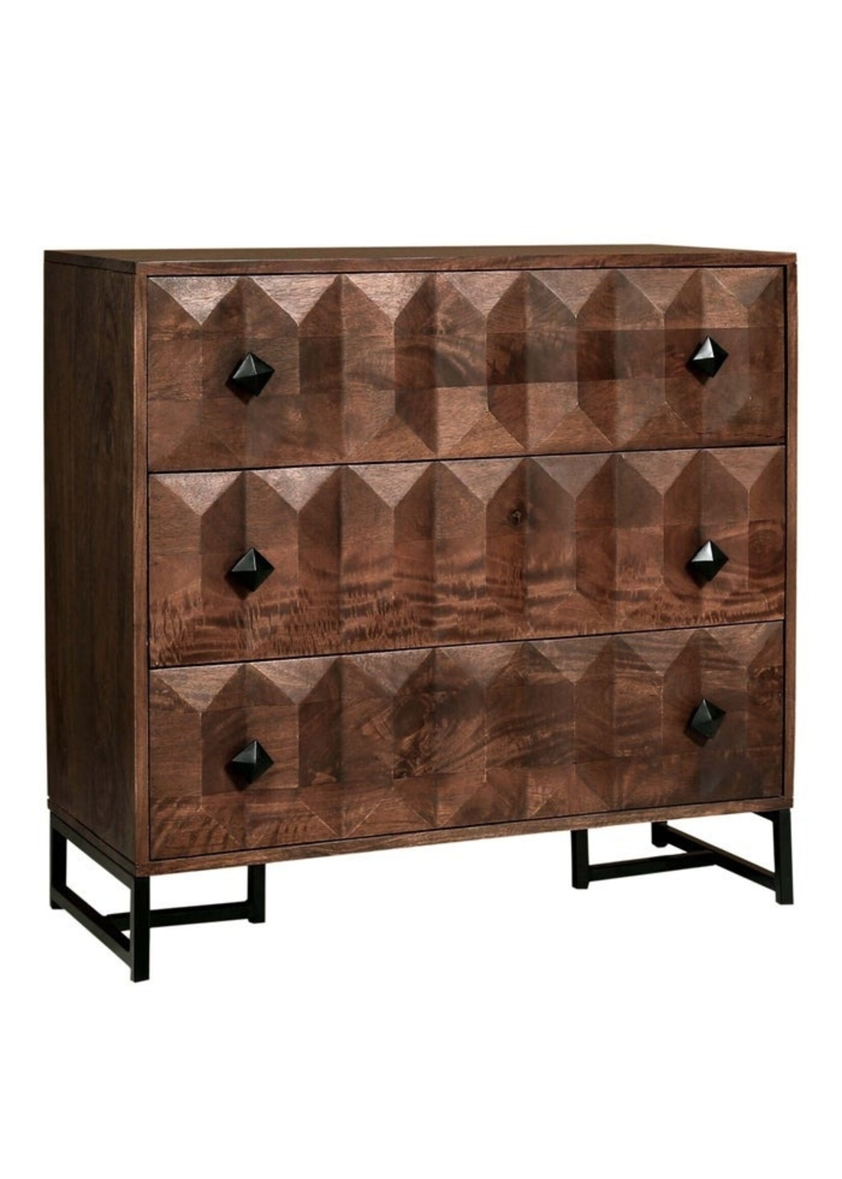 Style Craft PYRAMID THREE DRAWER CHEST  36IN X 34IN X 16IN
