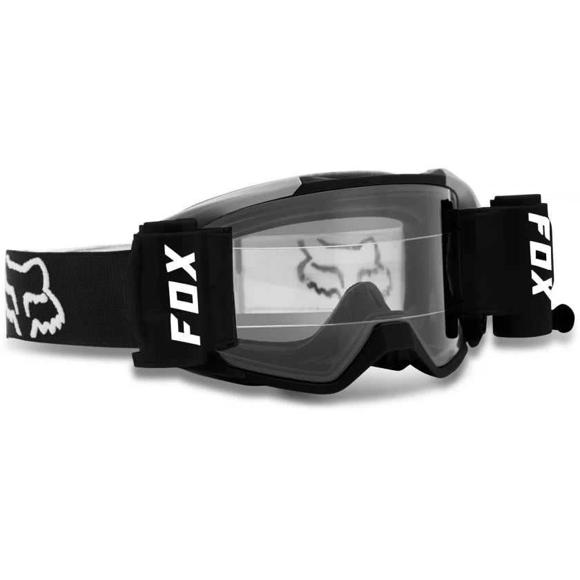 FOX VUE X STRAY ROLL OFF GOGGLE BLACK - The Bike Stable WA