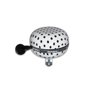 Basil Basil, Polka Dot, Bell, 80mm, White/Black Dots