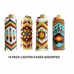BEADED LIGHTER CASE 10 ASSORTED VARIOUS STYLES AND COLOURS